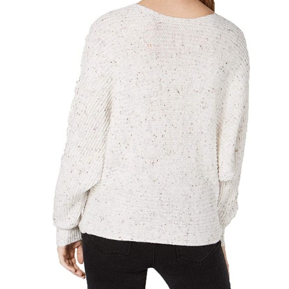 American Rag Lace Up Sleeve Scoop Neck Sweater - Picture 2 of 7